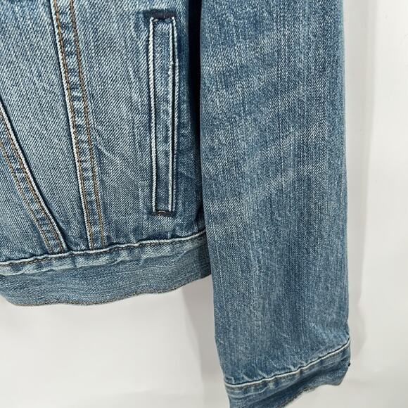 Levis Women's Blue Denim Original Trucker Jacket Size Small - Picture 5 of 16